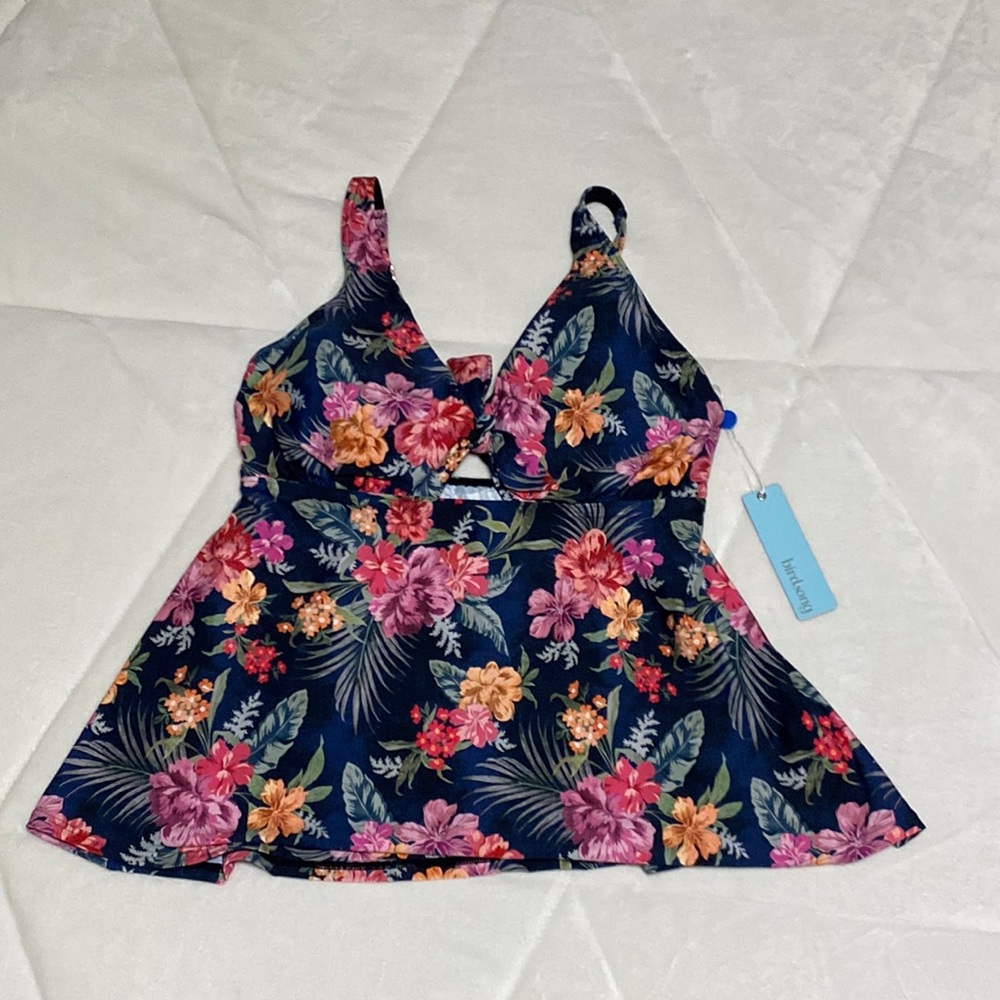 Birdsong Tropical Goddess Tankini Size 32H